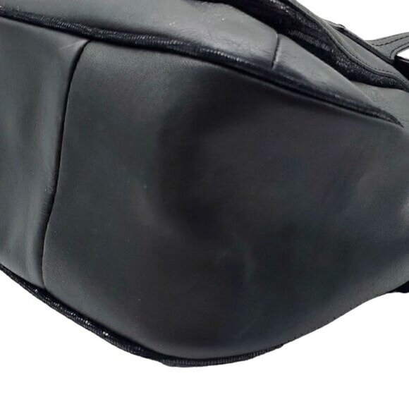 Coach Black Leather Taylor Flap Shoulder Bag - Picture 7 of 9